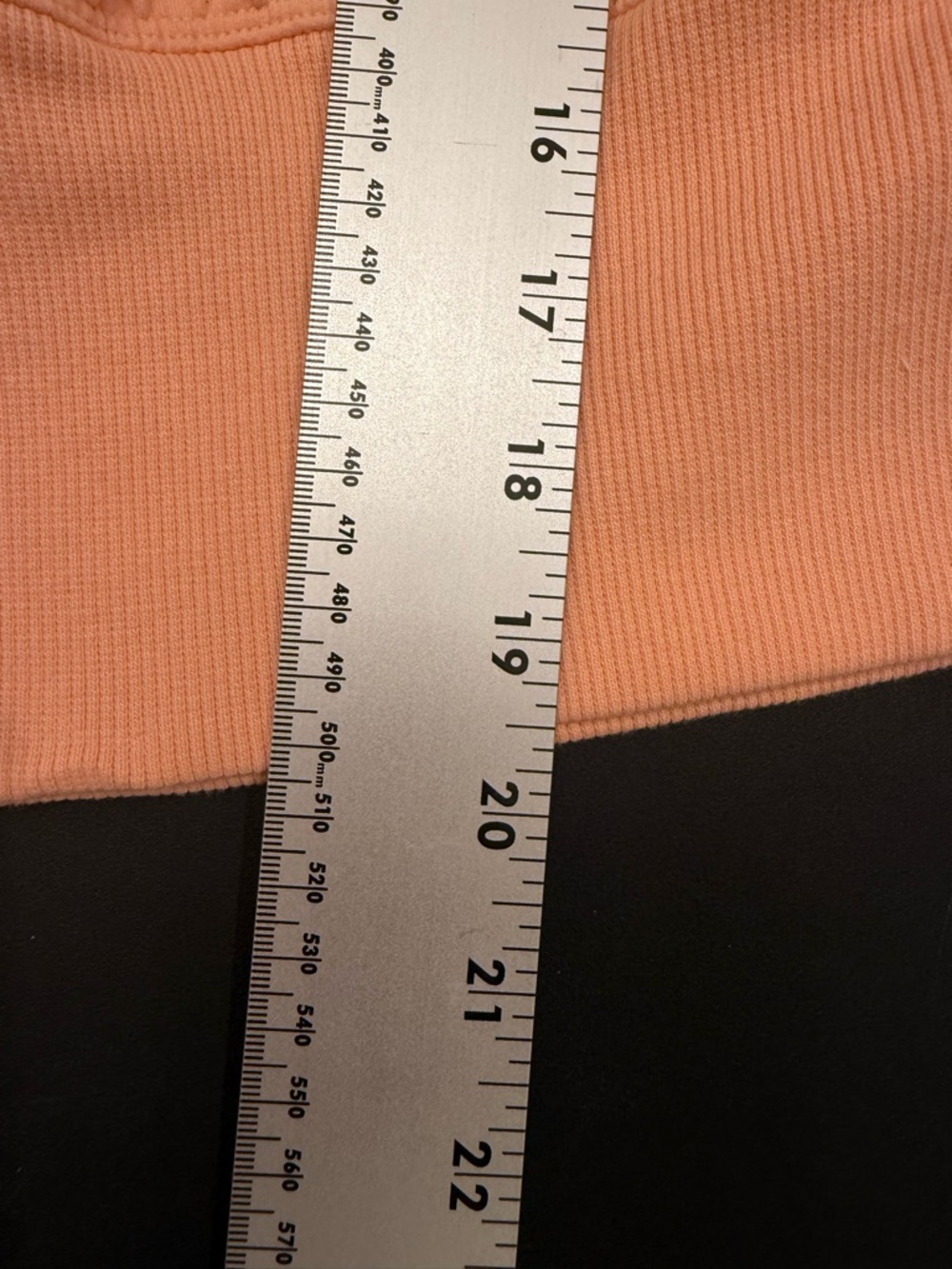 Lululemon Ribbed Contoured-Waist Crew Neck Pullover Malibu Peach Sz 10 NWOT - Picture 11 of 13